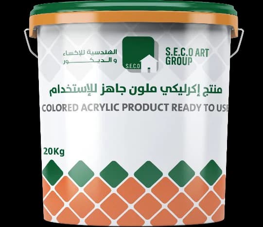 سطل منتج أكريليكي ملون جاهز للاستخدام